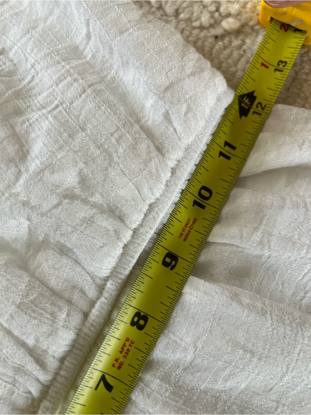 White Maxi Dress Button Front Crochet Boho Country Coastal Cottagecore Size M - Picture 12 of 14
